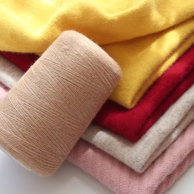 Acidproof Cashmere Wool Blend Yarn Moistureproof For Weaving